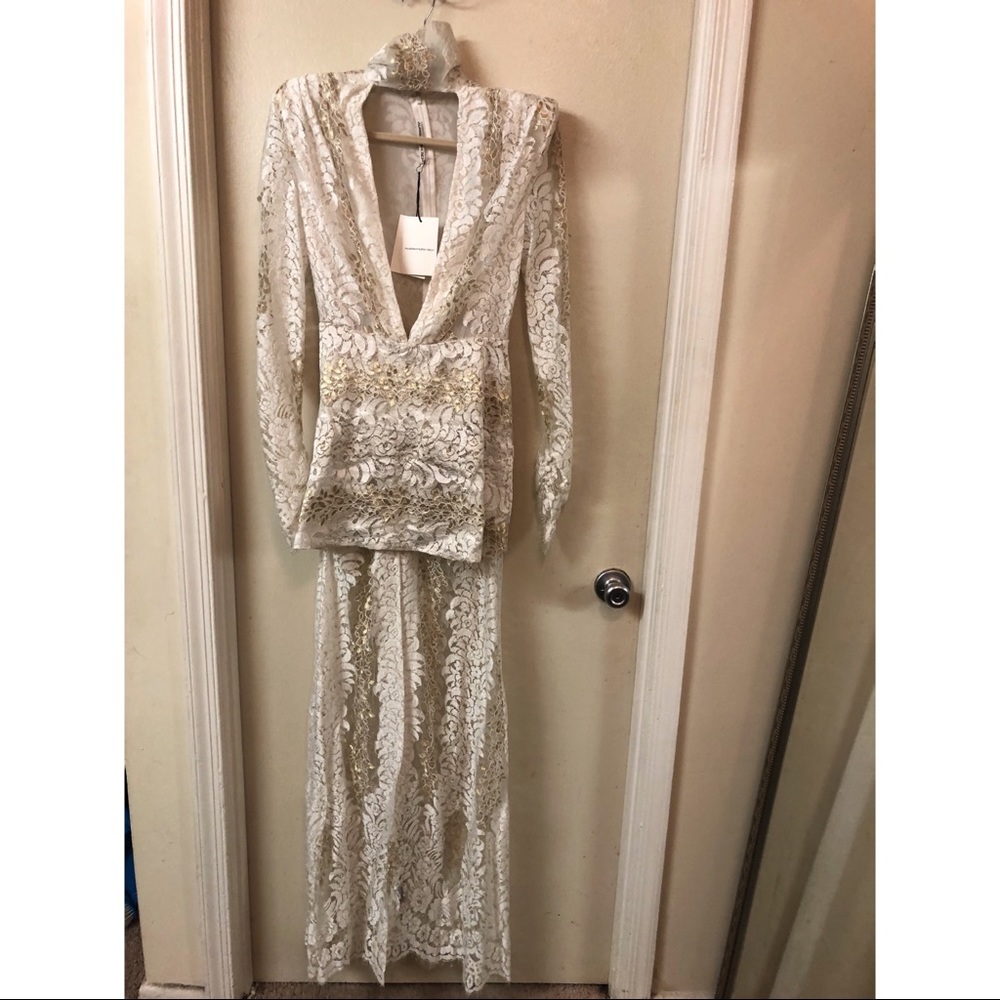 Alessandra Rich Lace Gown